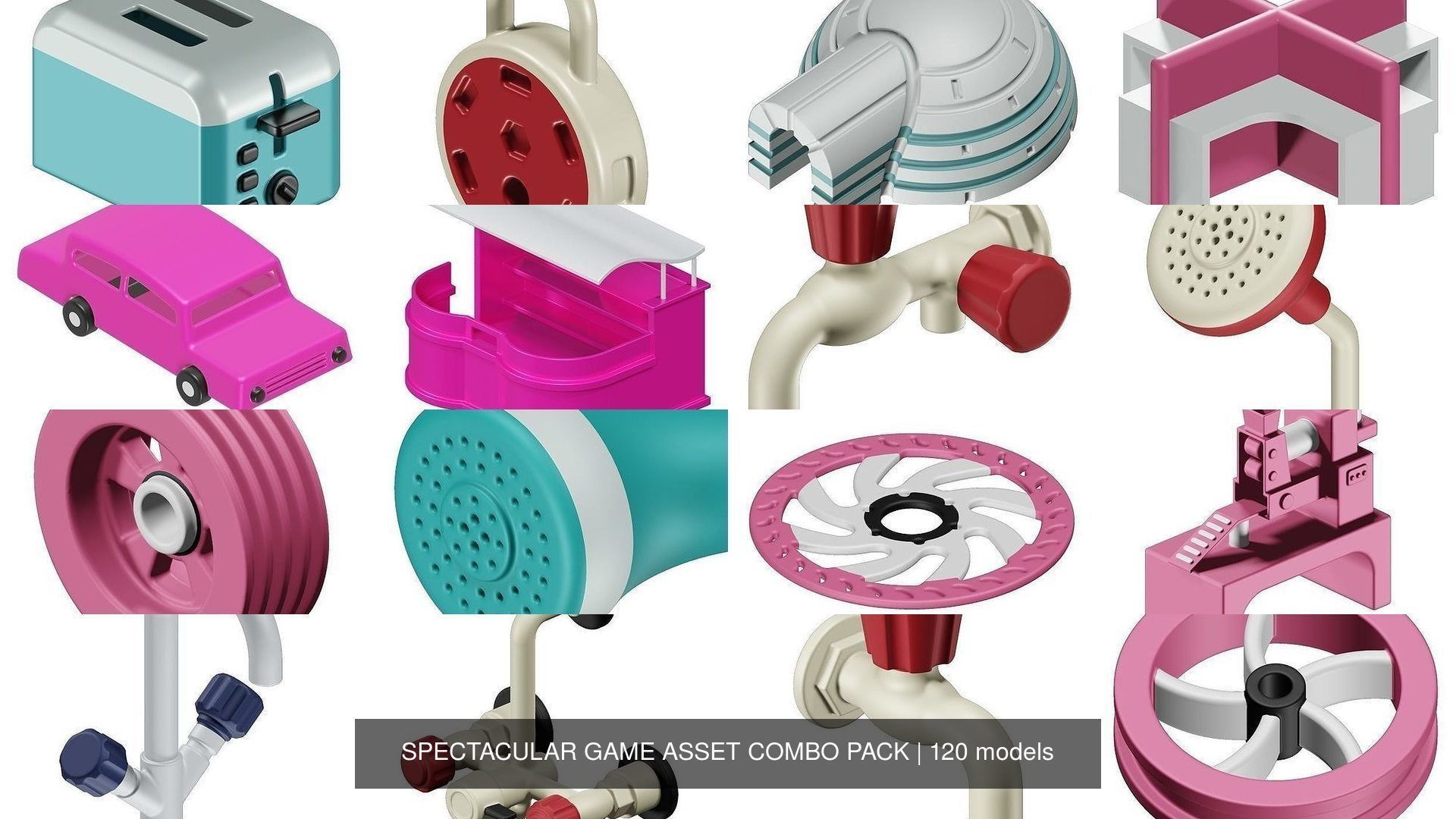 SPECTACULAR GAME ASSET COMBO PACK 3D Model Collection_4