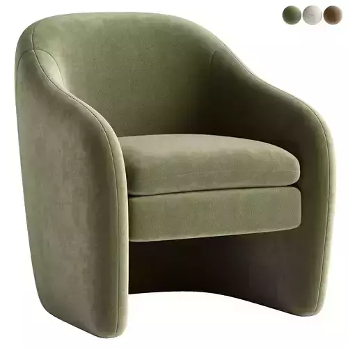 Zella Faux Shearling Fabric Accent Arm Chair