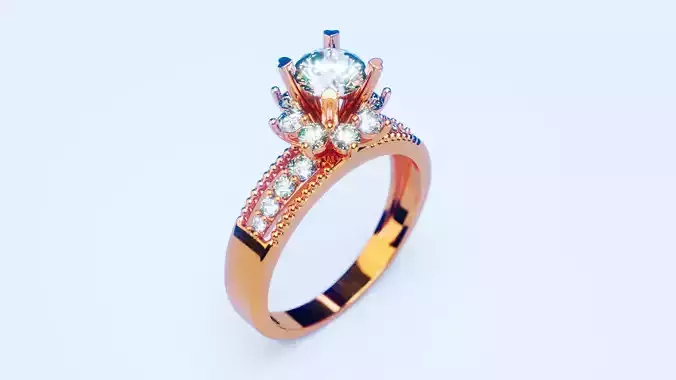Engagement Ring 31 3D print model