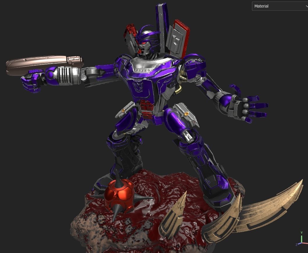 Galvatron 3d ready for print 3D print model_2
