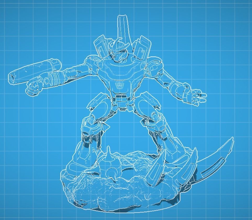 Galvatron 3d ready for print 3D print model_5