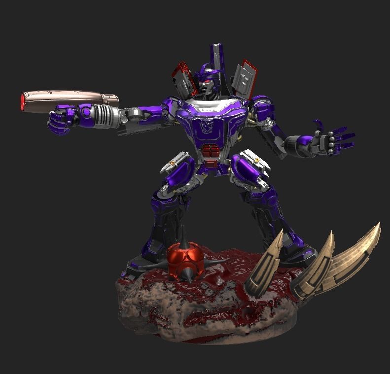 Galvatron 3d ready for print 3D print model_3
