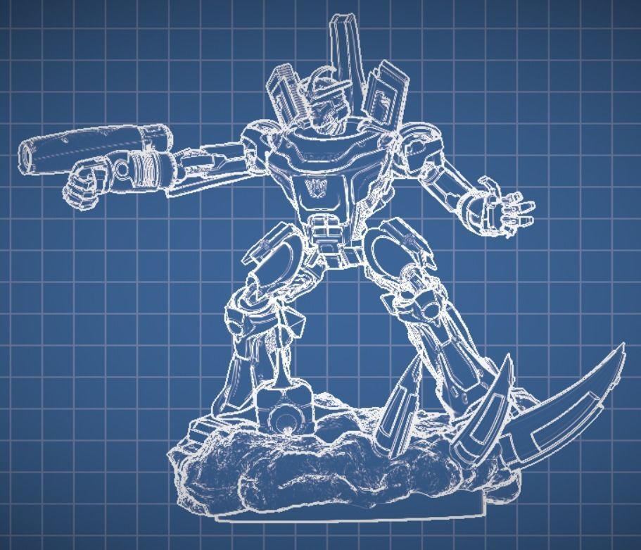 Galvatron 3d ready for print 3D print model_4