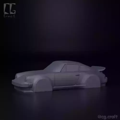 Porsche 911 simplified decorative model 3D print model