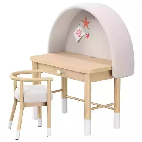 Childrens Furniture Set Axel Drawing 3D model