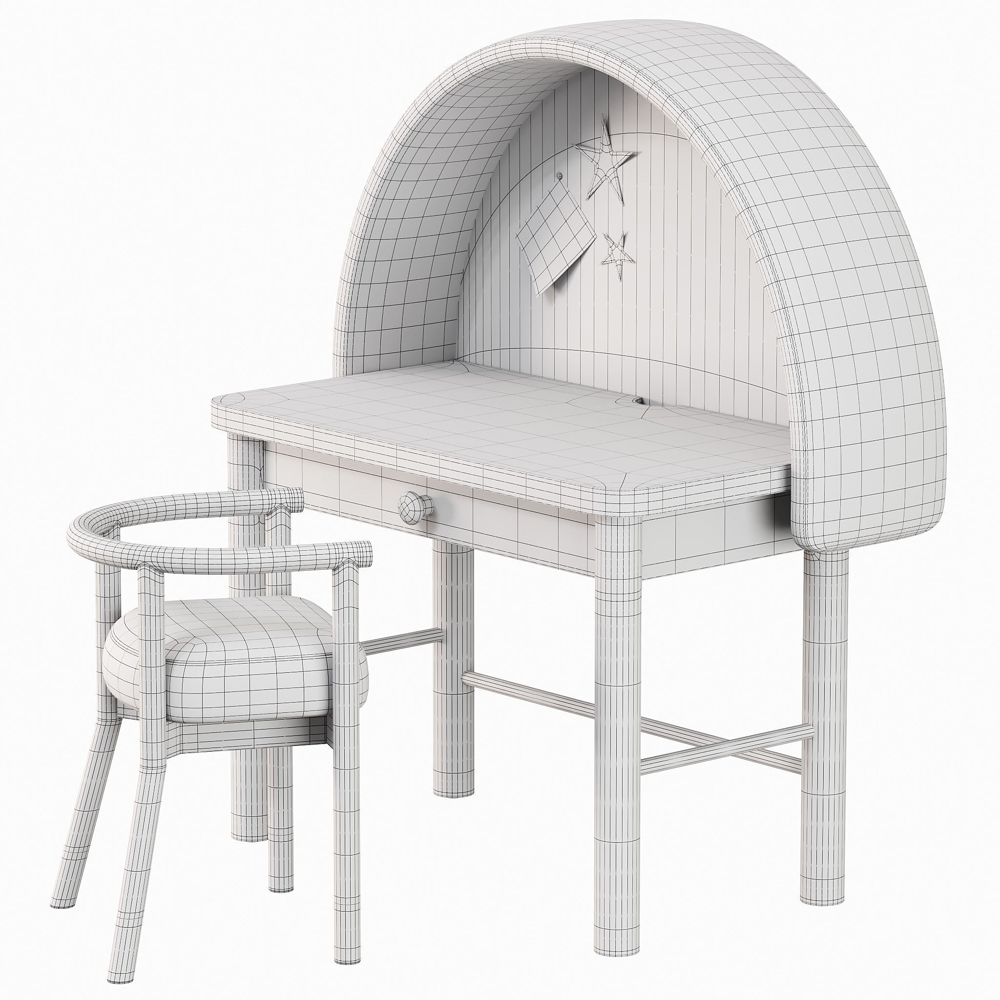 Childrens Furniture Set Axel Drawing 3D model_5
