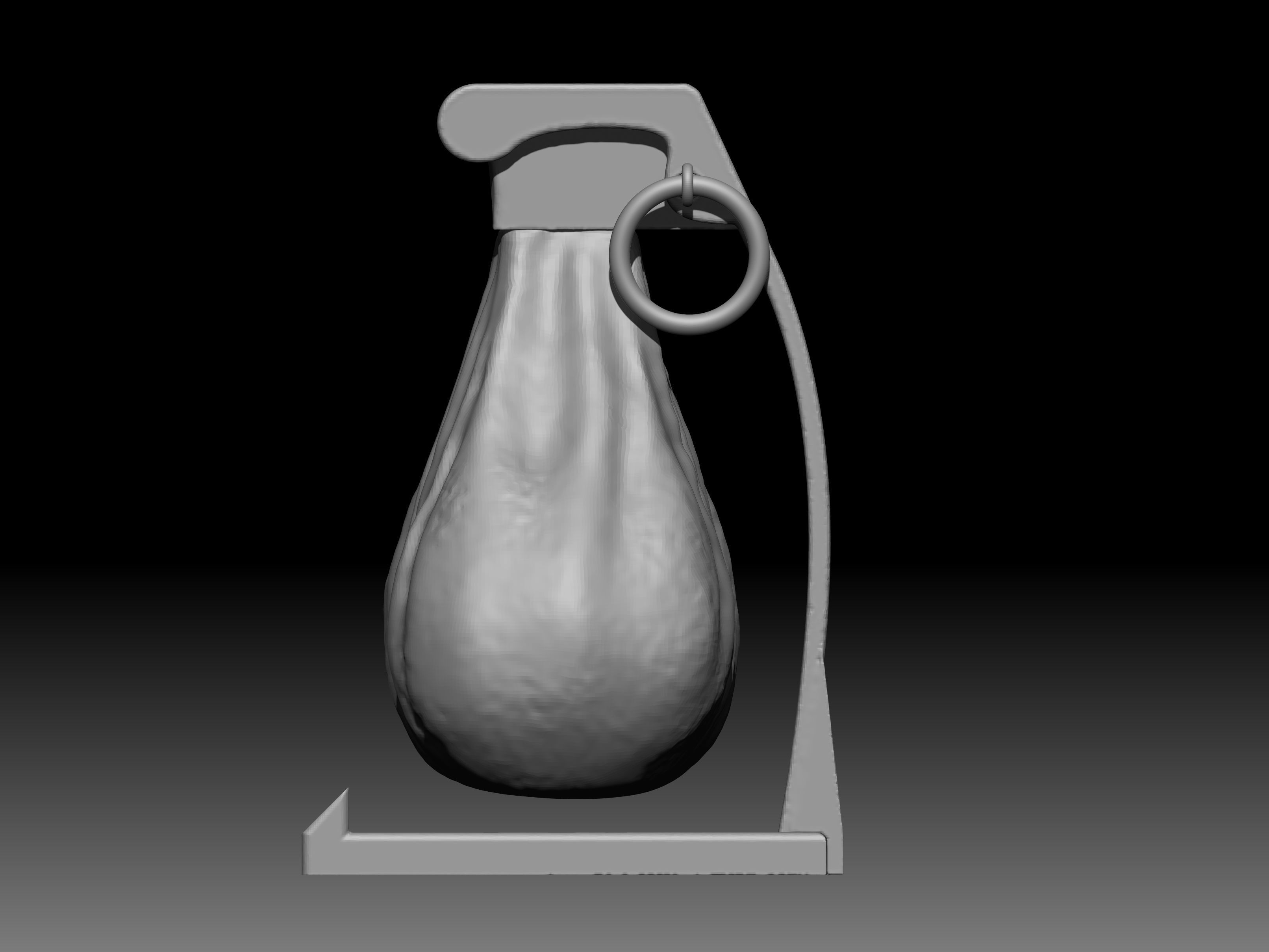 Testicular grenade 3D print model_3