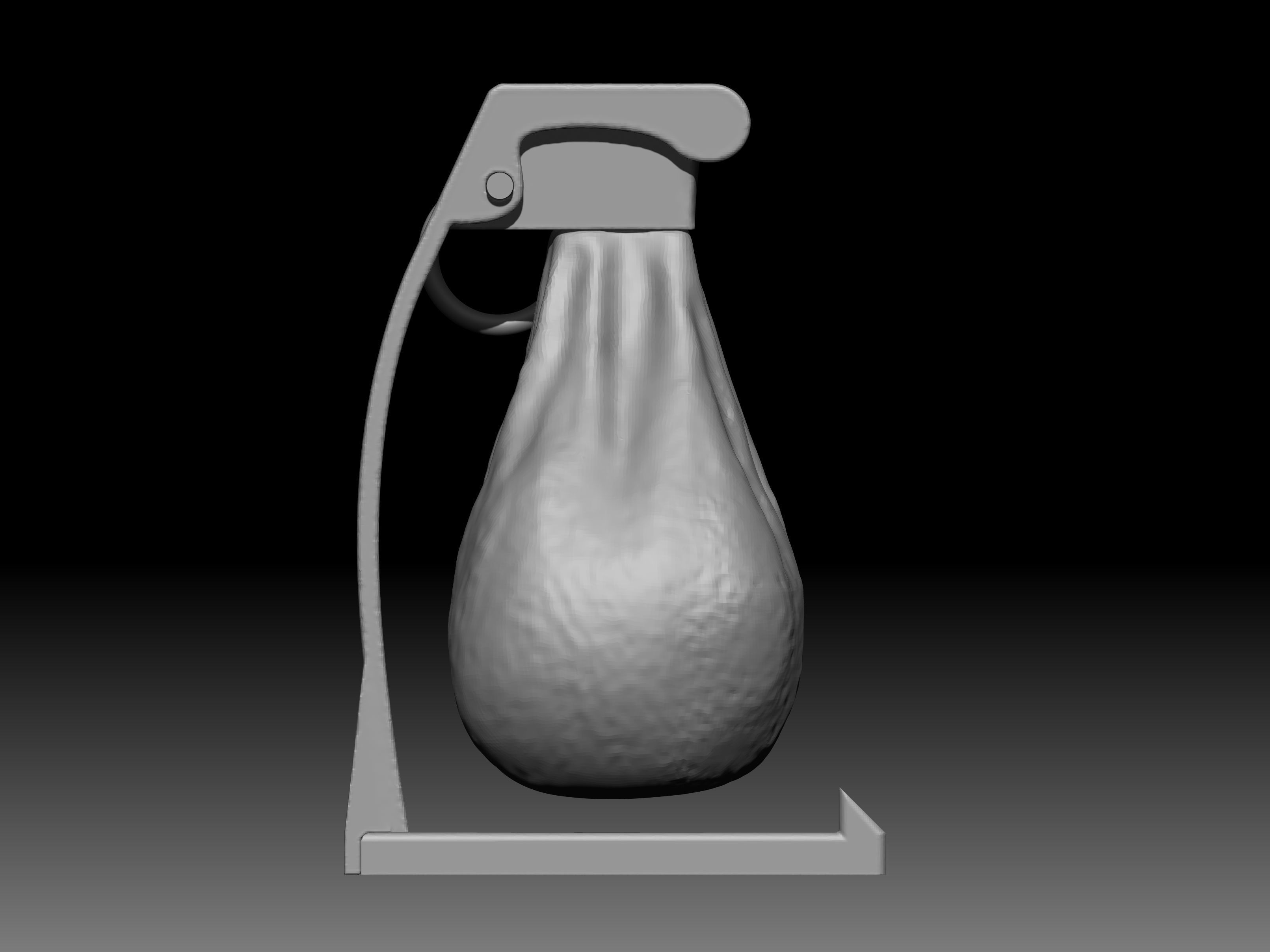 Testicular grenade 3D print model_2