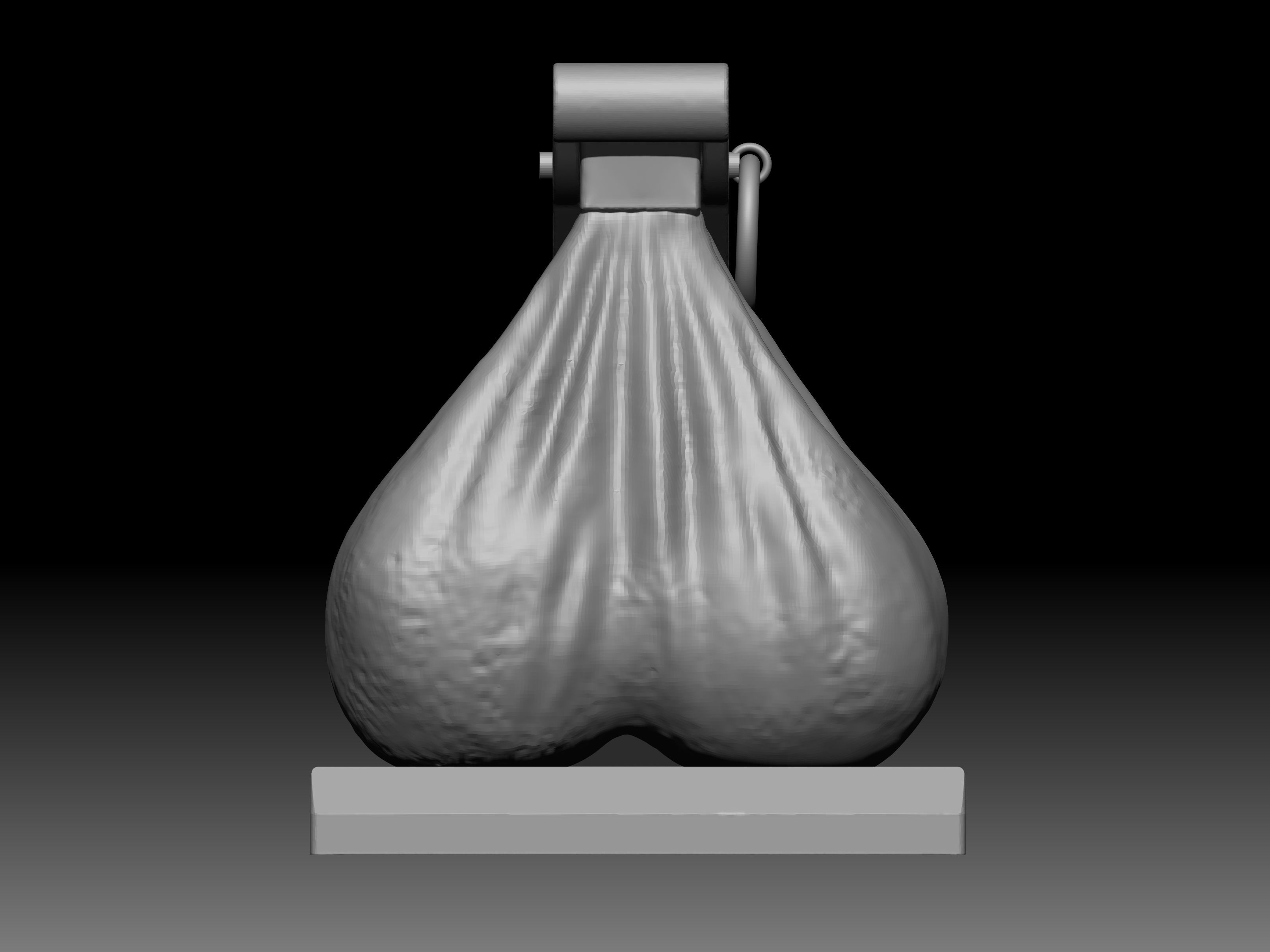 Testicular grenade 3D print model_1