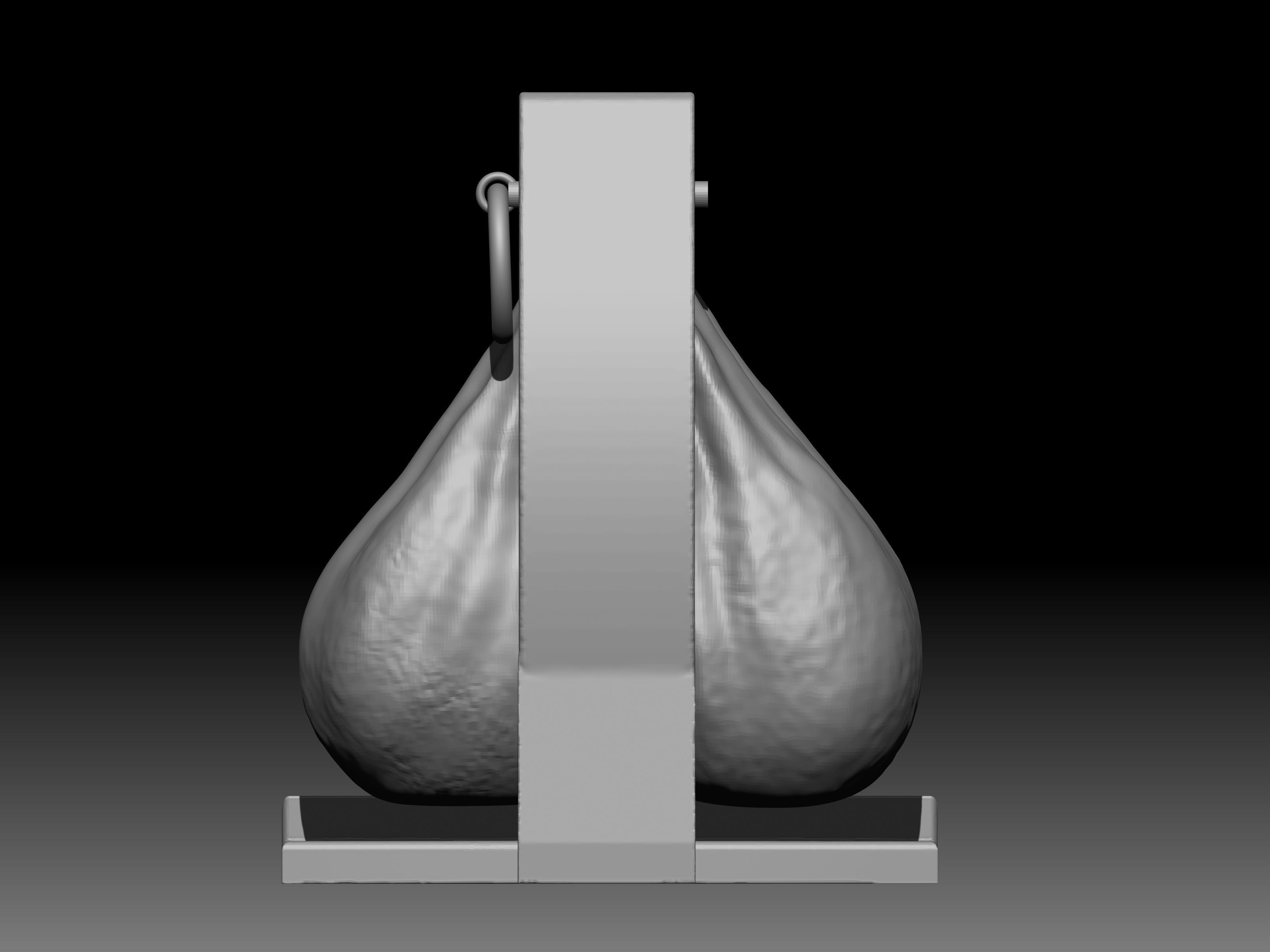 Testicular grenade 3D print model_4