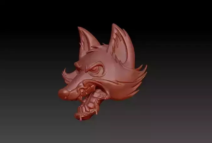 Fox Head Pendant