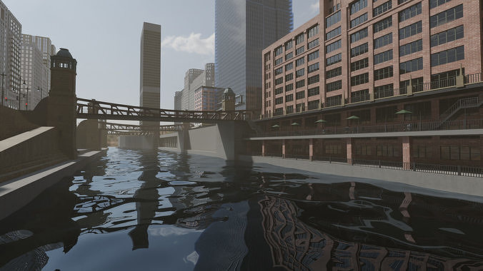 Chicago Street 3D model 5