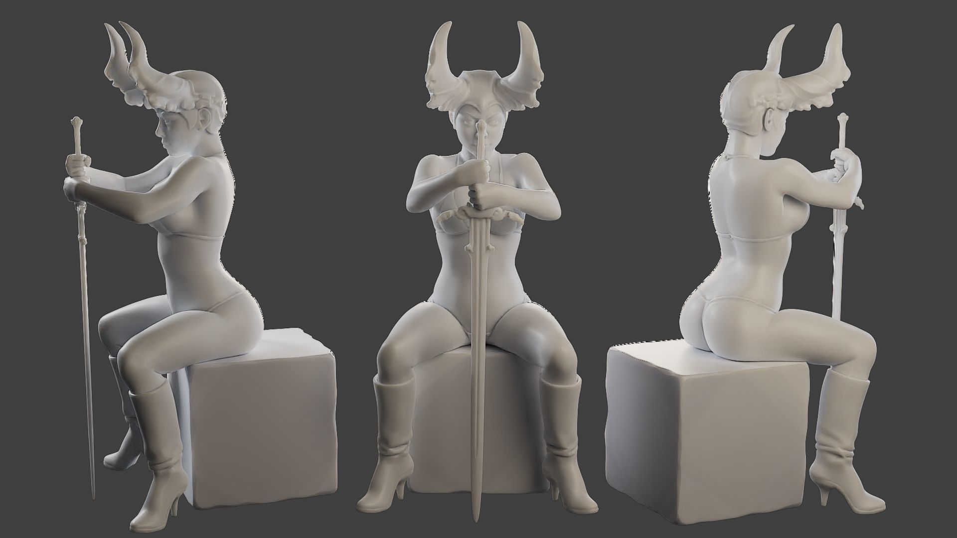Dark Queen DQ1 Pack1 3D Model Collection_9