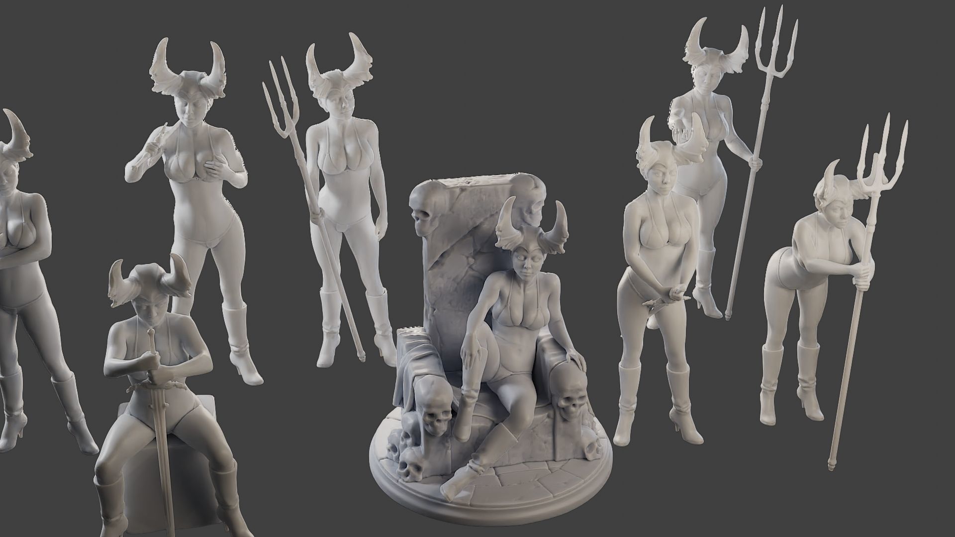 Dark Queen DQ1 Pack1 3D Model Collection_17