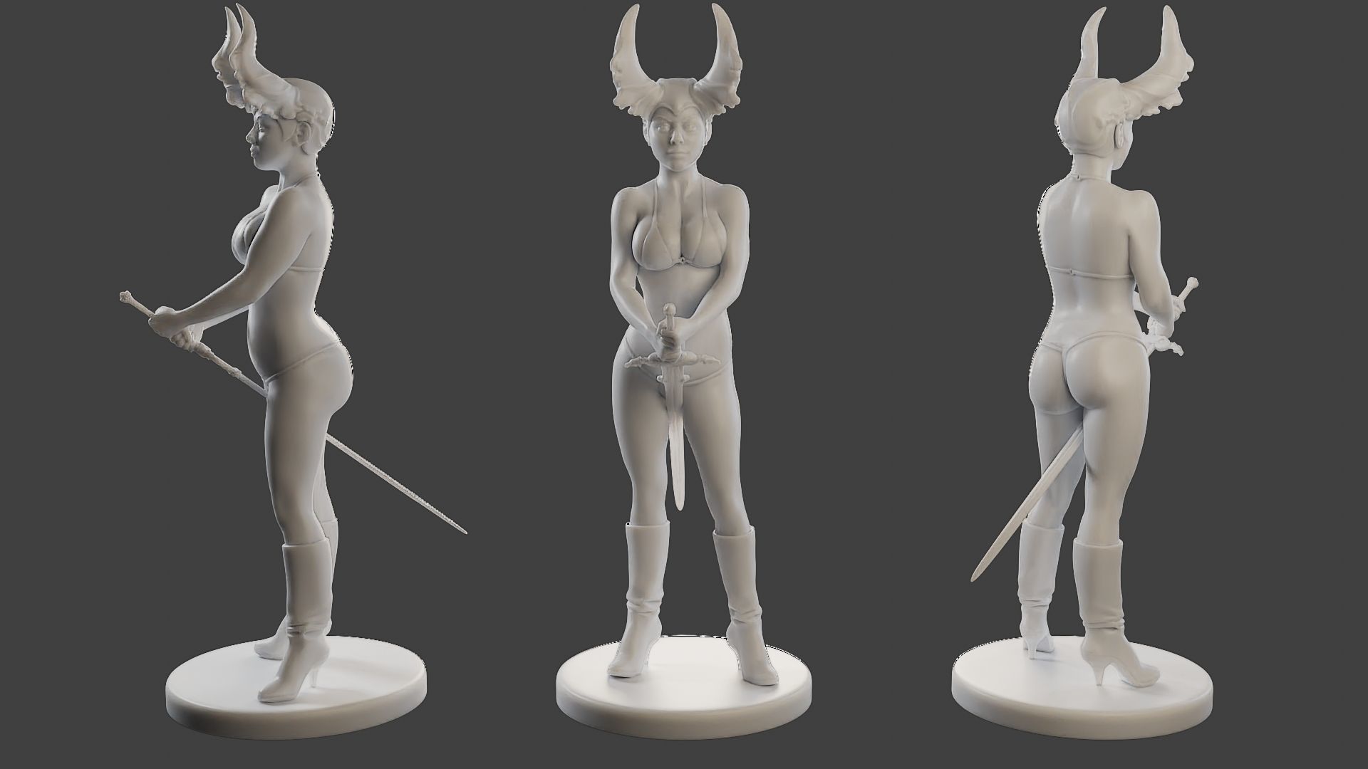 Dark Queen DQ1 Pack1 3D Model Collection_3