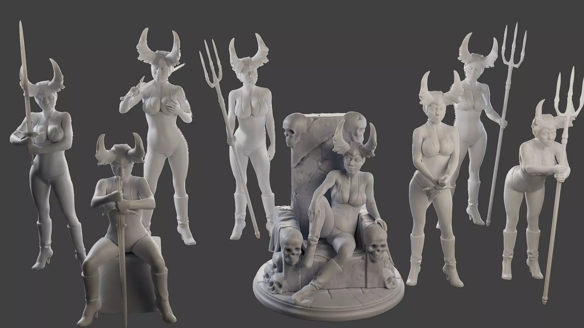 Dark Queen DQ1 Pack1 3D Model Collection_0