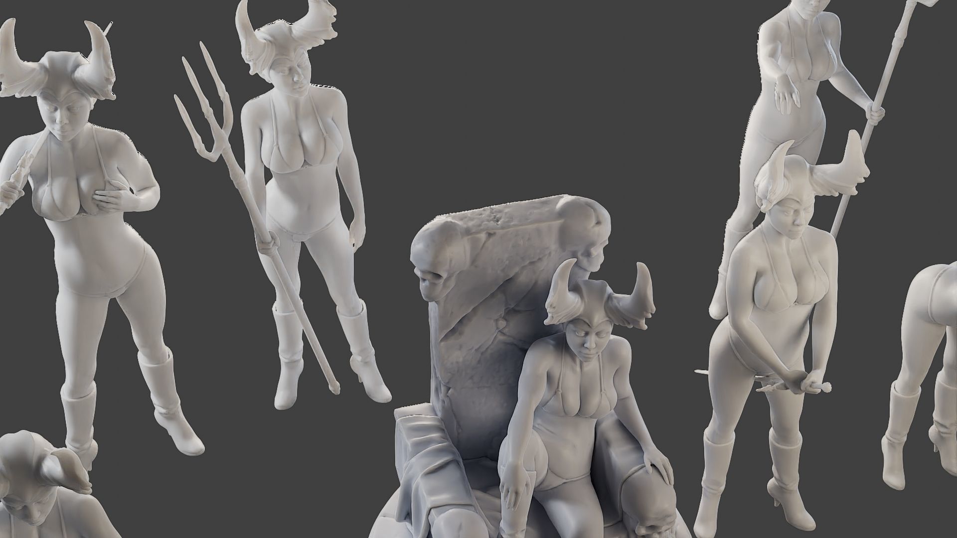 Dark Queen DQ1 Pack1 3D Model Collection_11