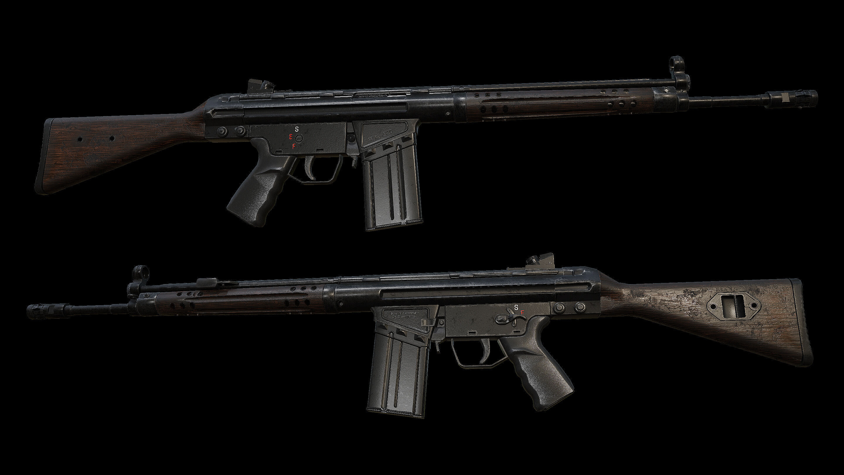 G3 CETME Battle Rifle 3D model | CGTrader