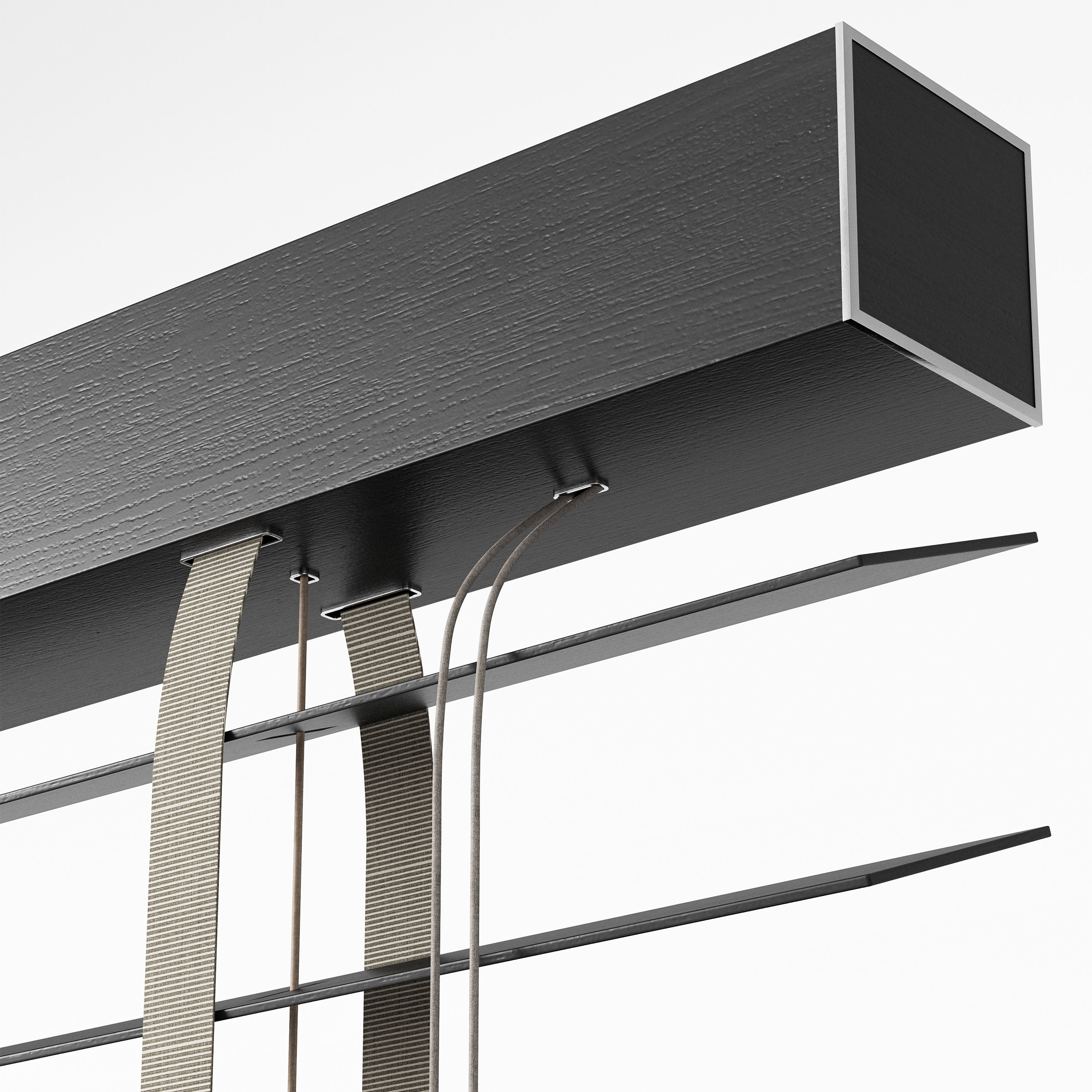 Wooden Blinds Set 13 3D model_3