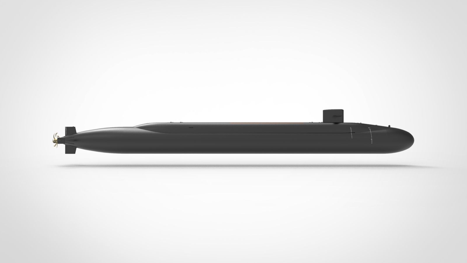 Ohio class submarine 3D model_1