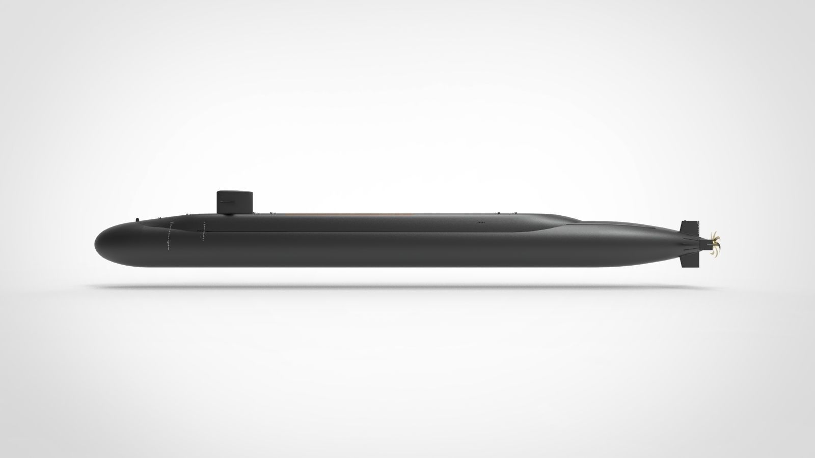 Ohio class submarine 3D model_4