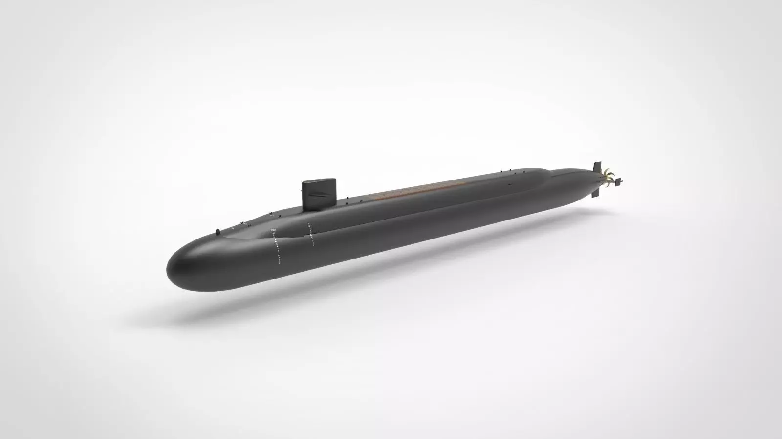Ohio class submarine 3D model_0