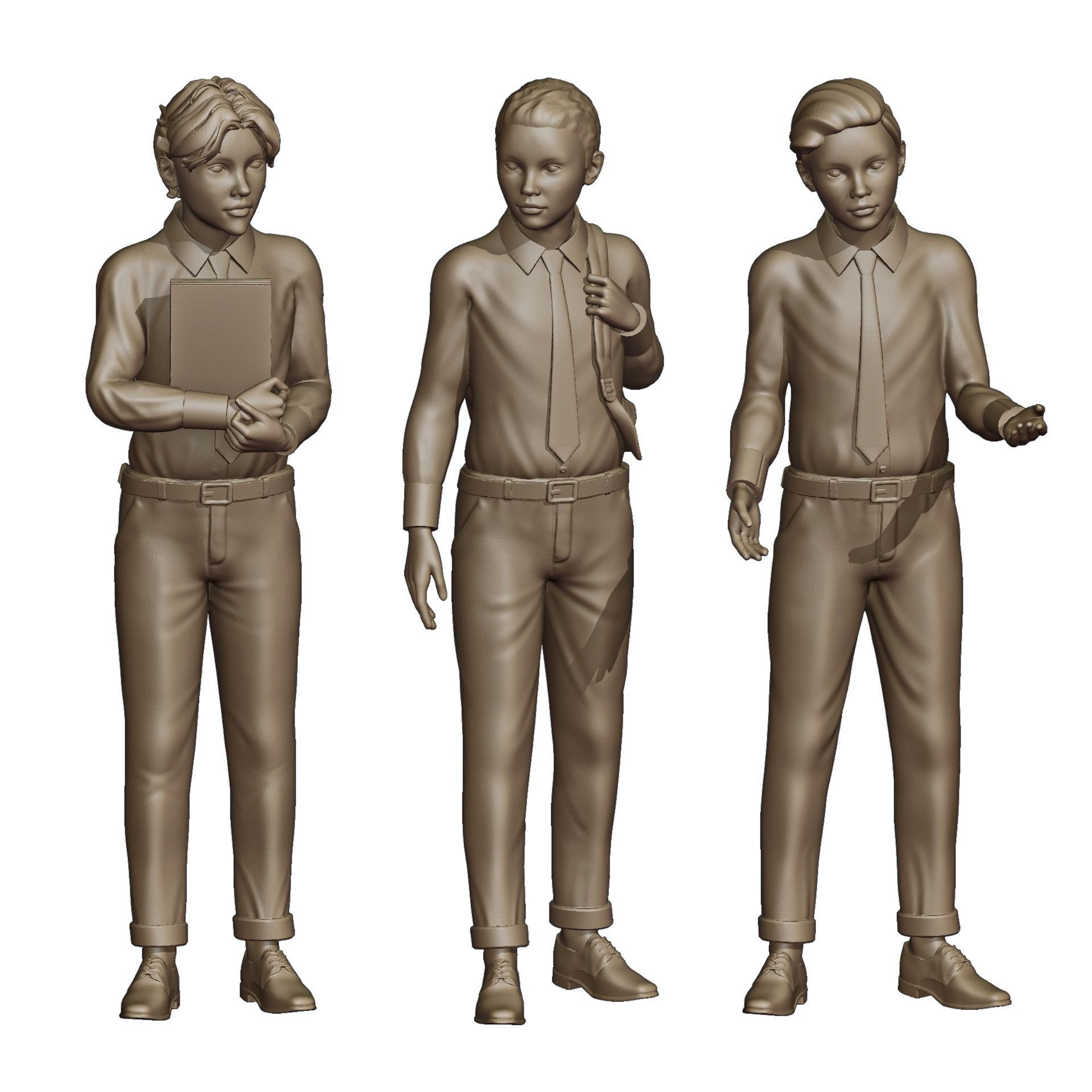 Students Diorama Pack 3D print model_8