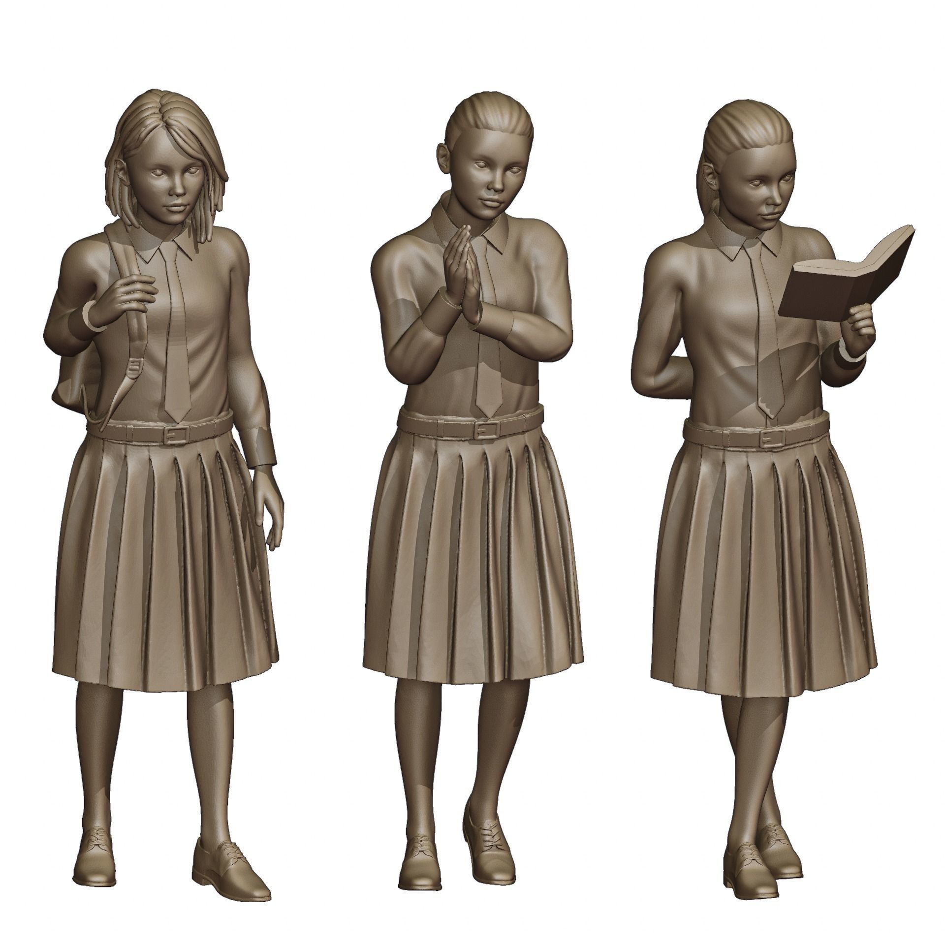 Students Diorama Pack 3D print model_3