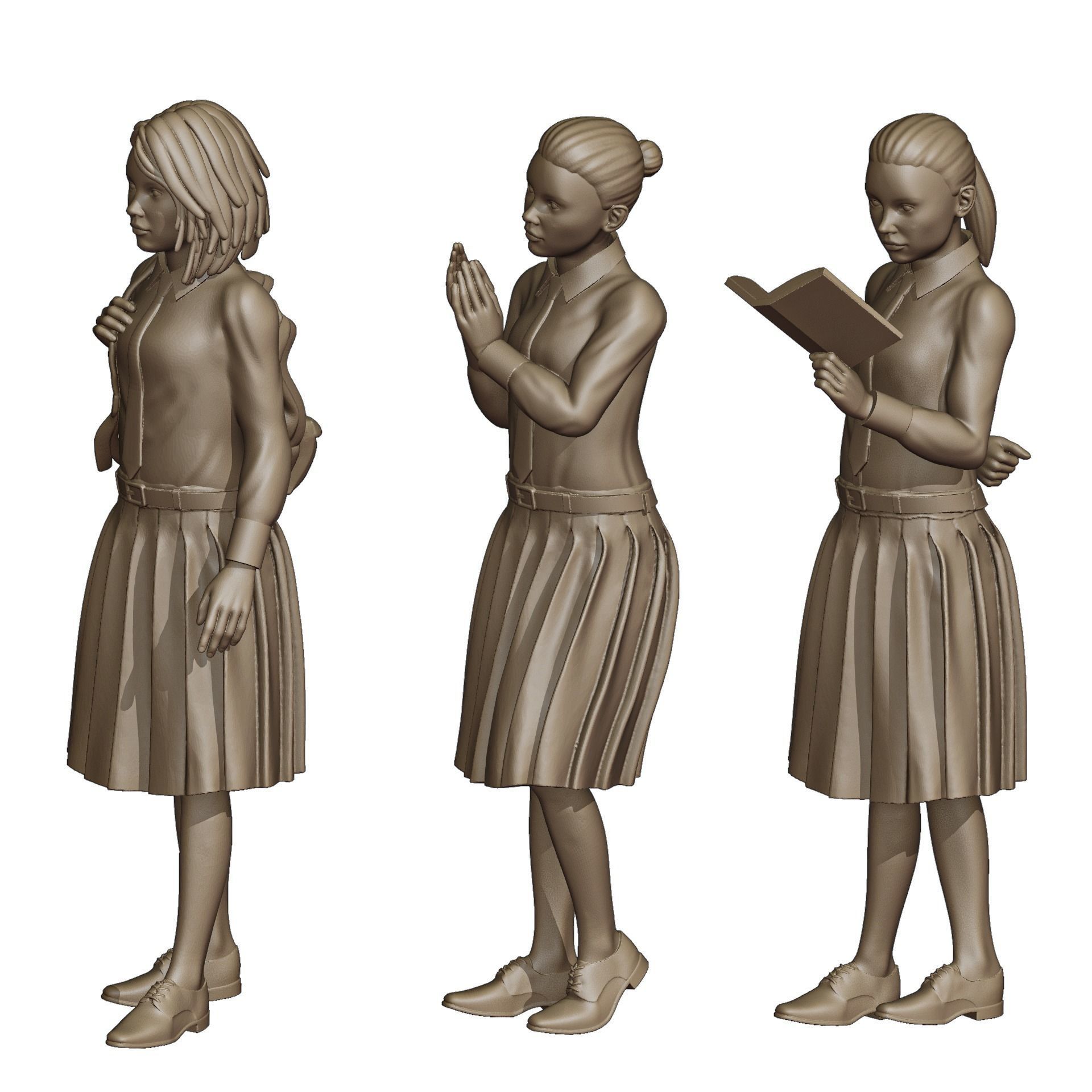 Students Diorama Pack 3D print model_7