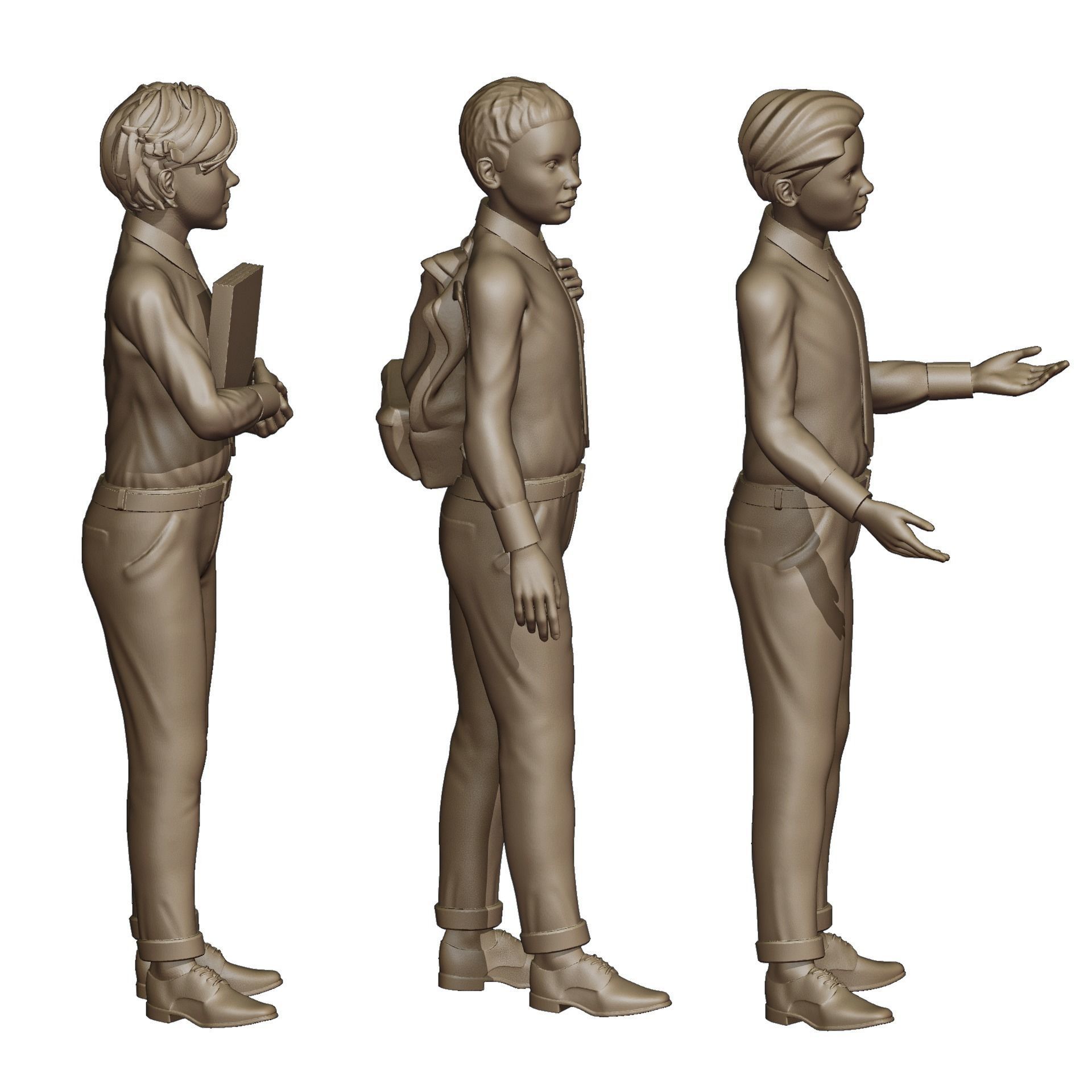 Students Diorama Pack 3D print model_9