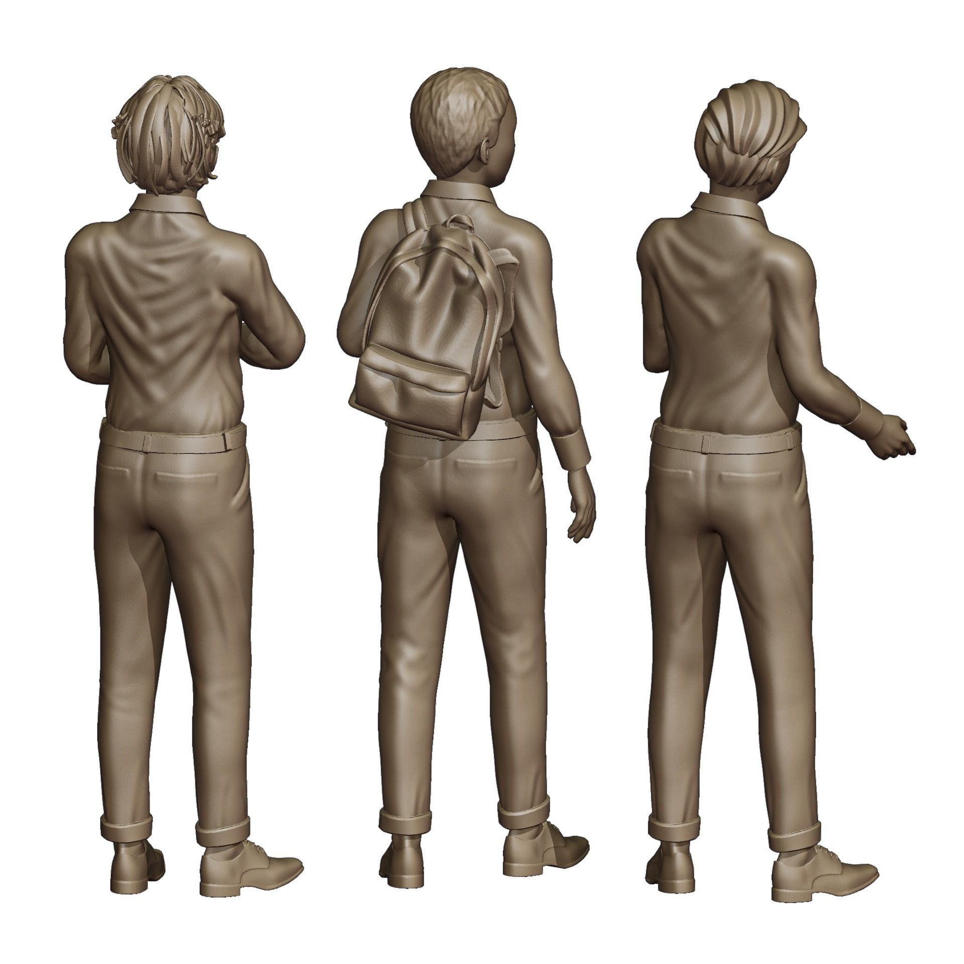 Students Diorama Pack 3D print model_10