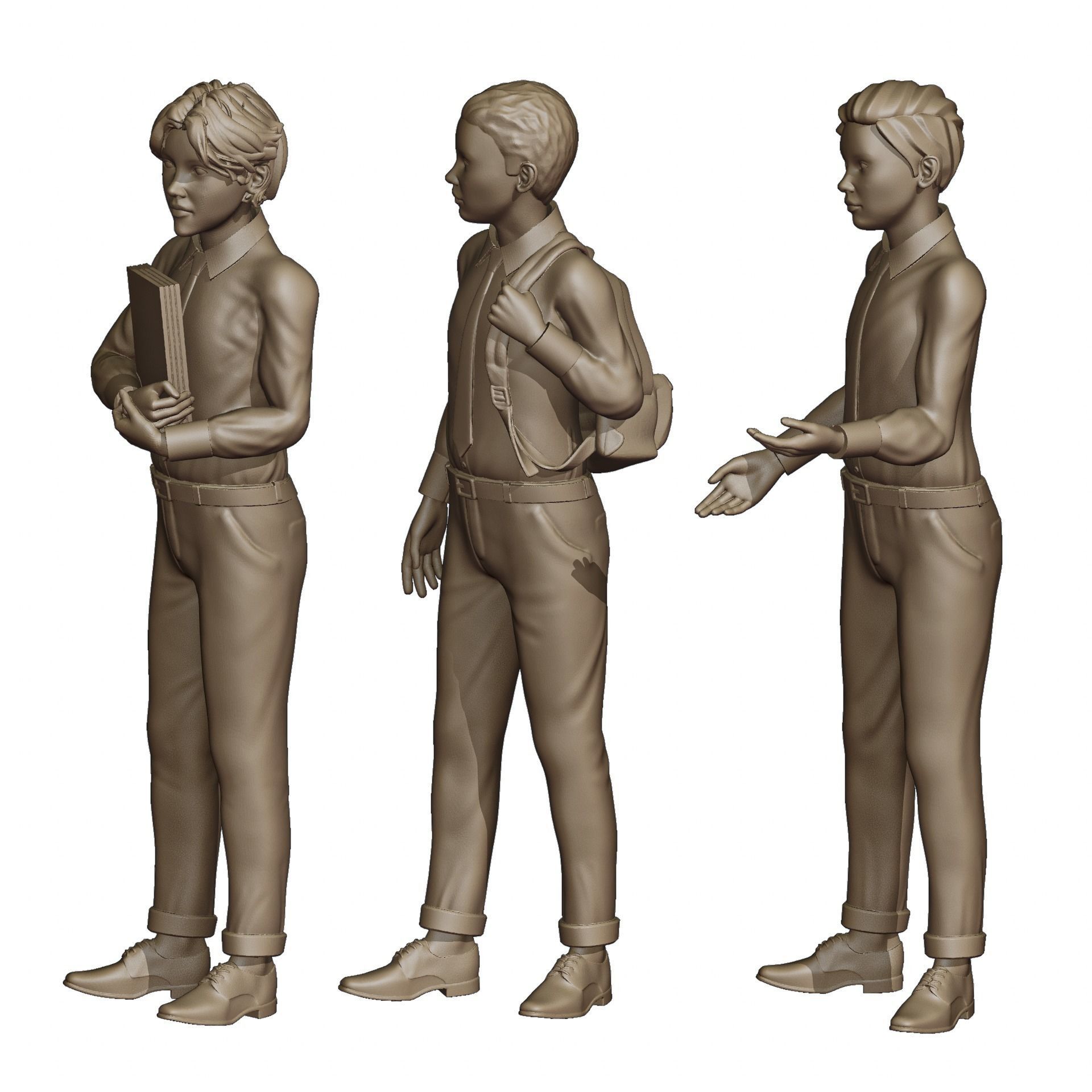 Students Diorama Pack 3D print model_12