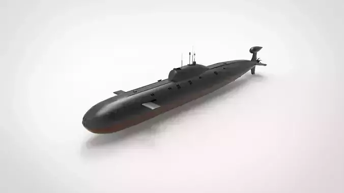 Akula class submarine 3D model