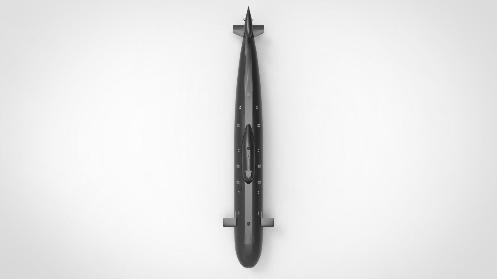 Akula class submarine 3D model_2