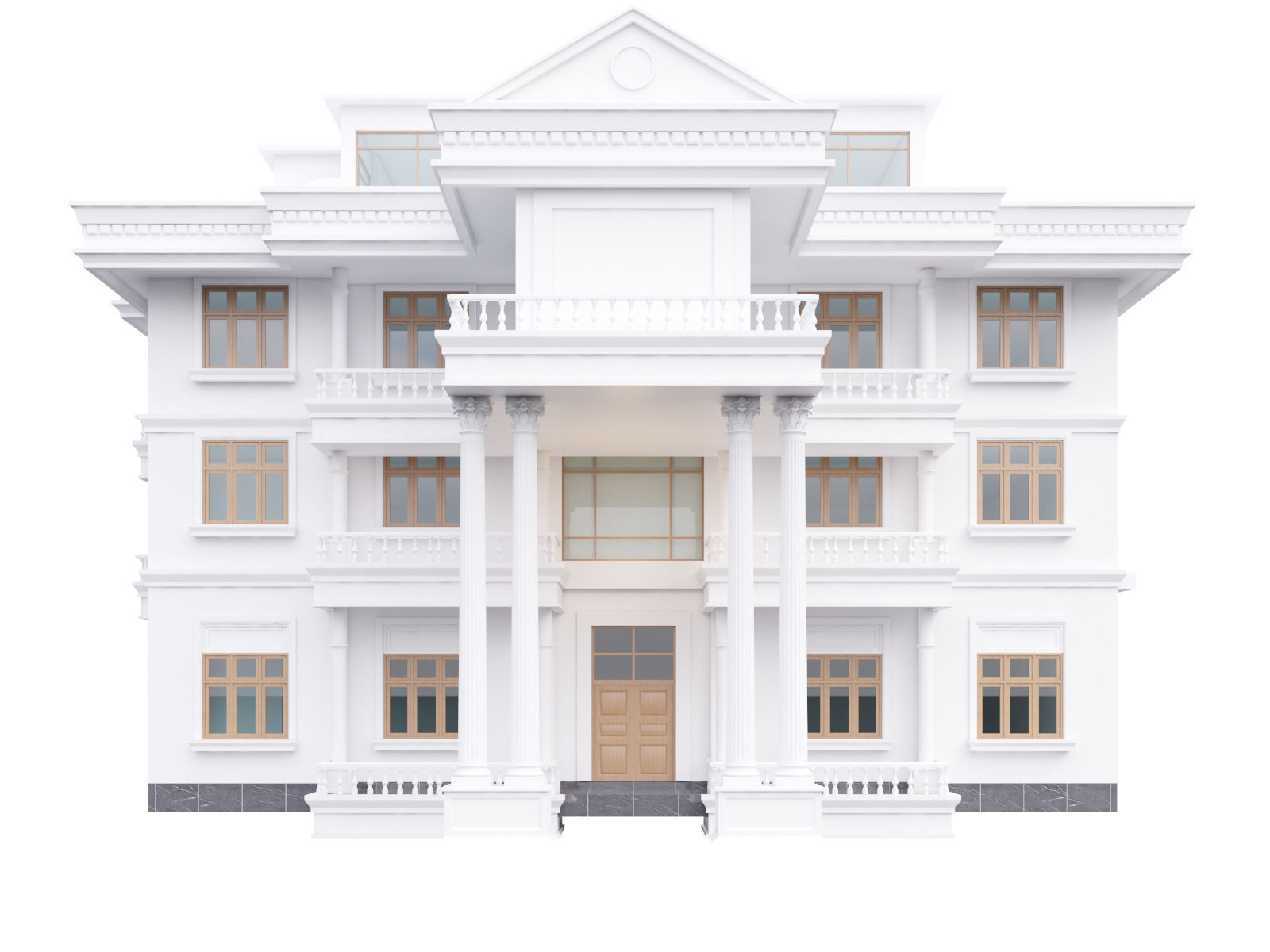 Classic Building 3D model_1