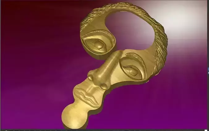 HUMAN  FACE 3D model