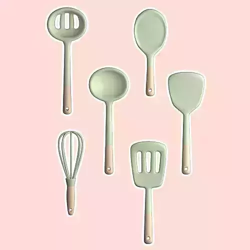 kitchenware minimal cartoon Low-poly 3D model