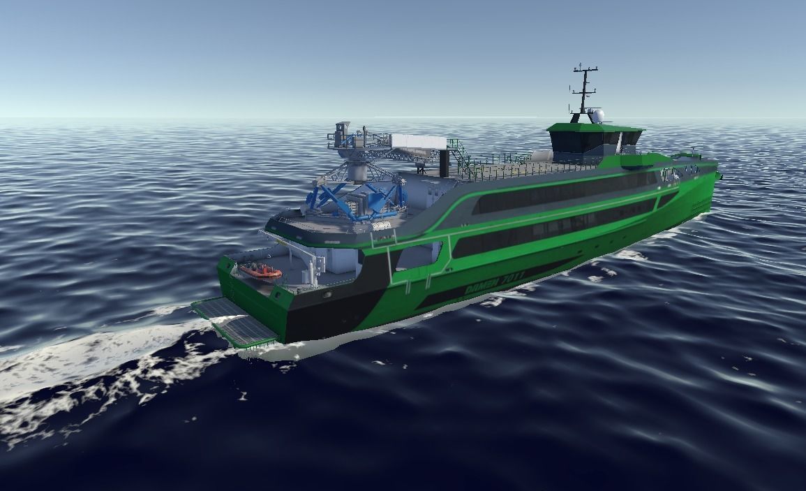 7011 Fast Crew Supply vessels 3D model low-poly Low-poly 3D model_3