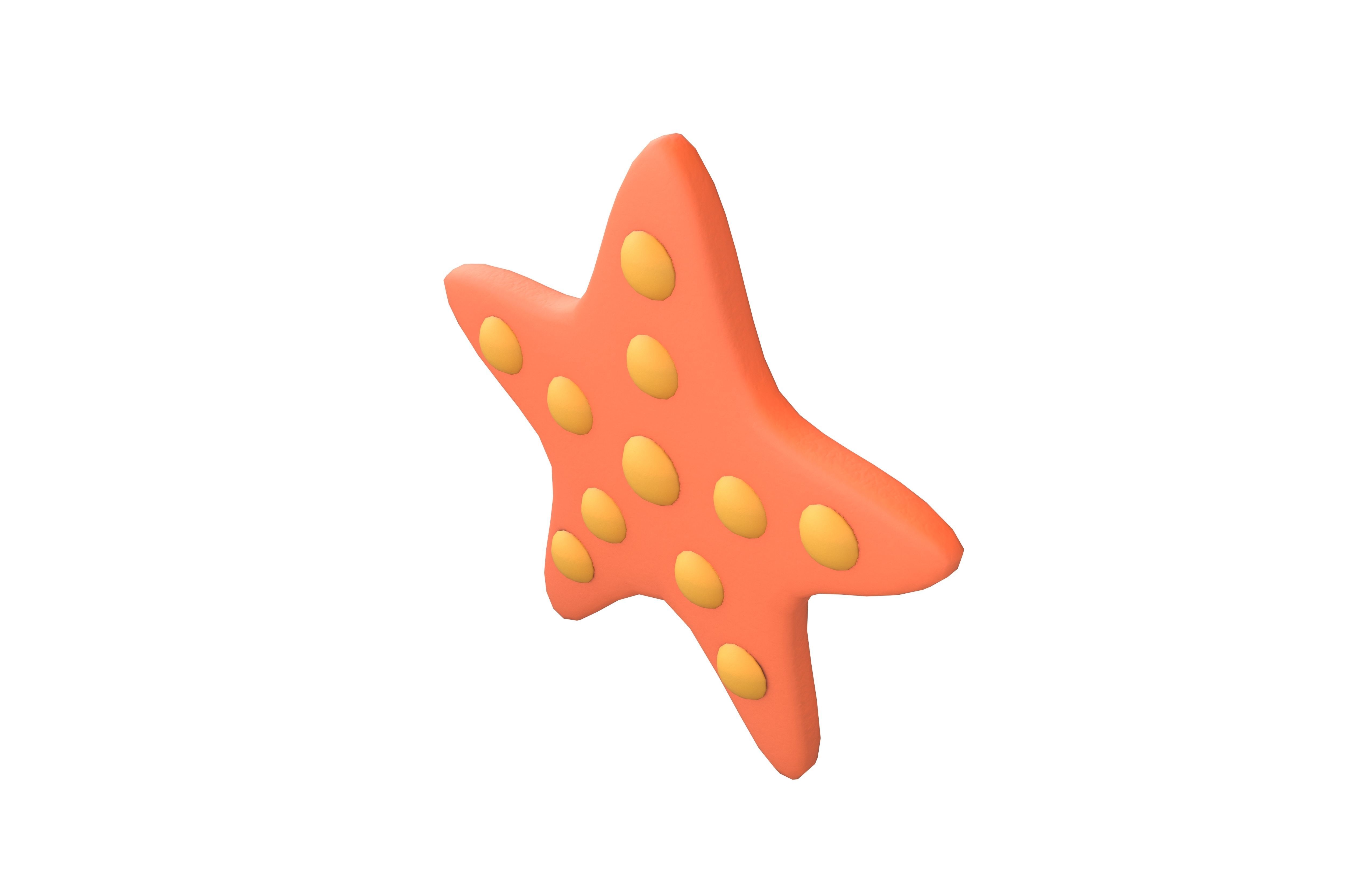 Starfish V1 005 Low-poly 3D model_3