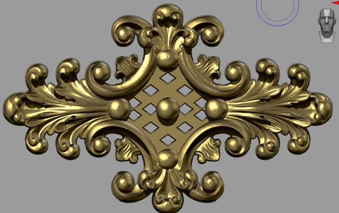 synthesize all File 3d pattern neoclassical 3d  3D print model_41