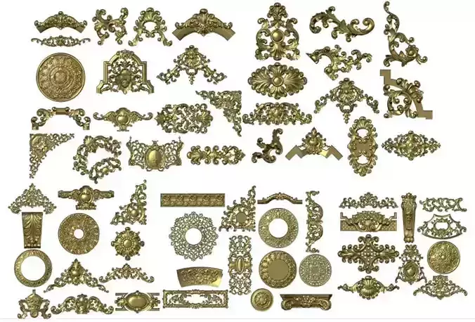 synthesize all File 3d pattern neoclassical 3d  3D print model