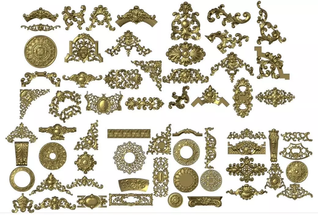 synthesize all File 3d pattern neoclassical 3d  3D print model_0