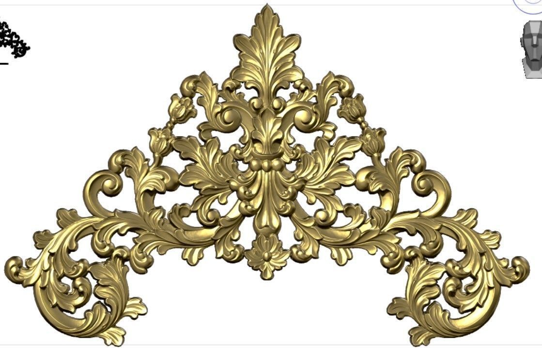 synthesize all File 3d pattern neoclassical 3d  3D print model_50