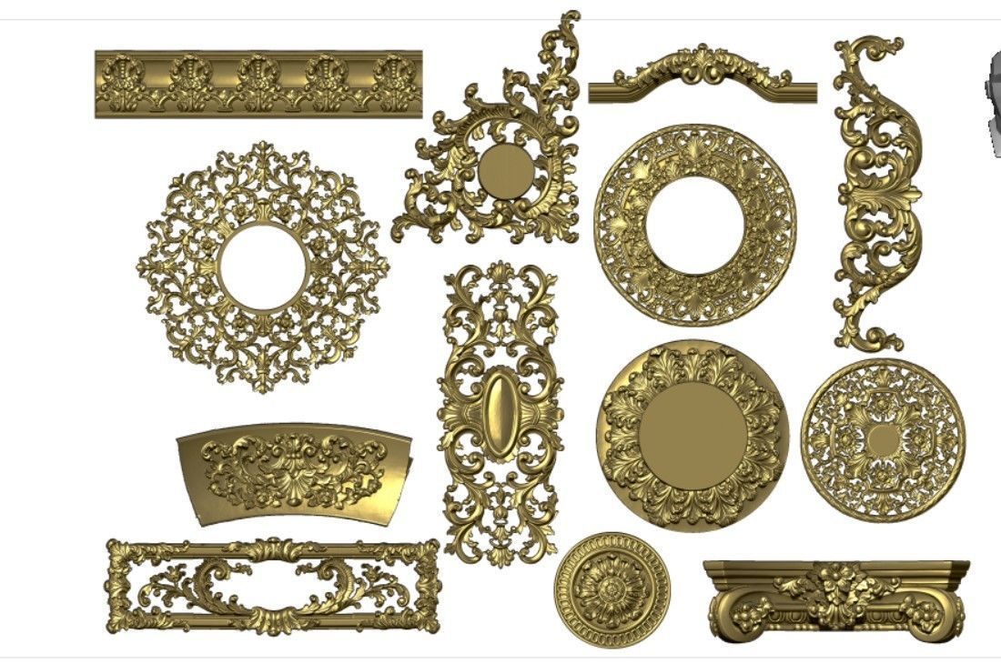 synthesize all File 3d pattern neoclassical 3d  3D print model_3