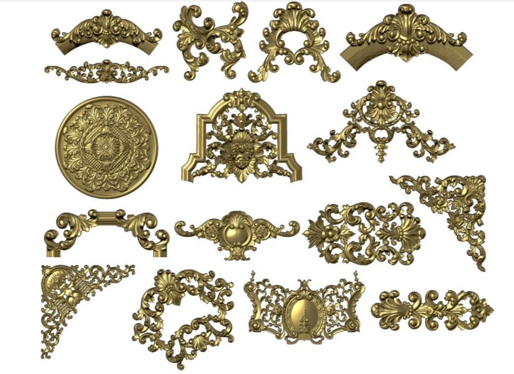 synthesize all File 3d pattern neoclassical 3d  3D print model_2