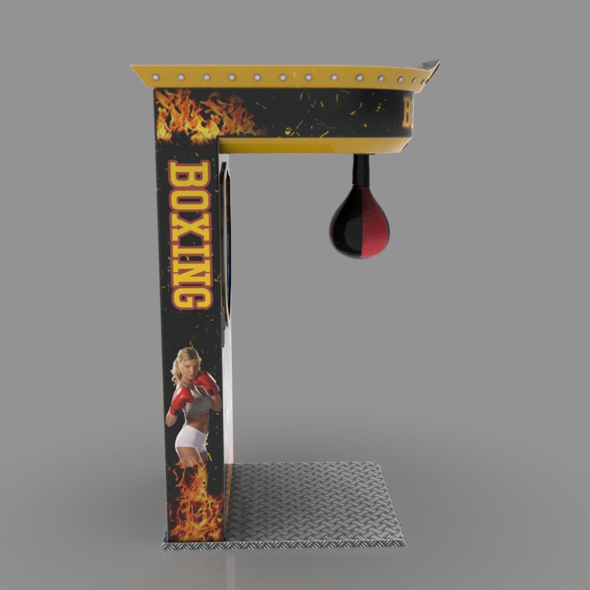 BOXER ARCADE MACHINE 3D model_16