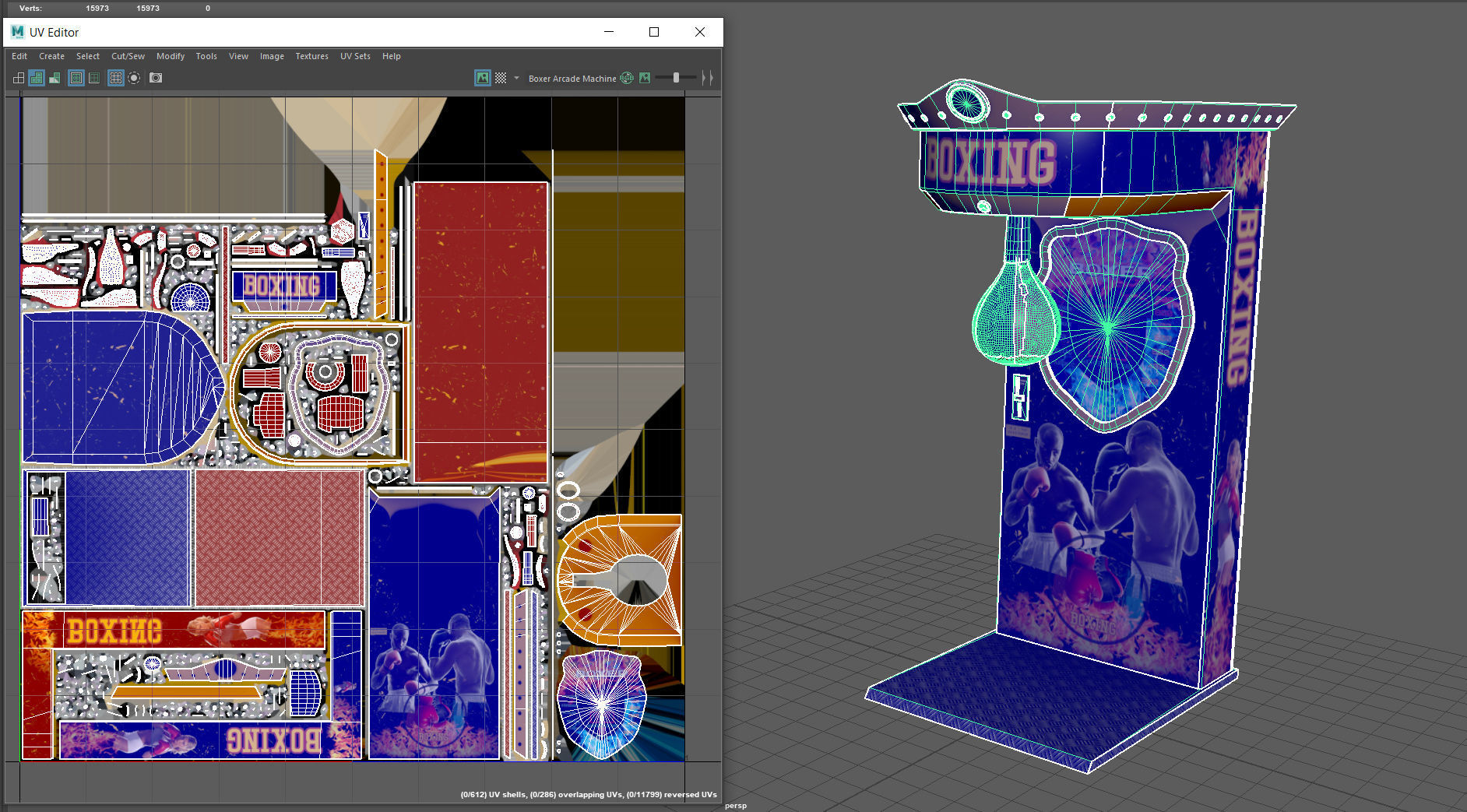 BOXER ARCADE MACHINE 3D model_11
