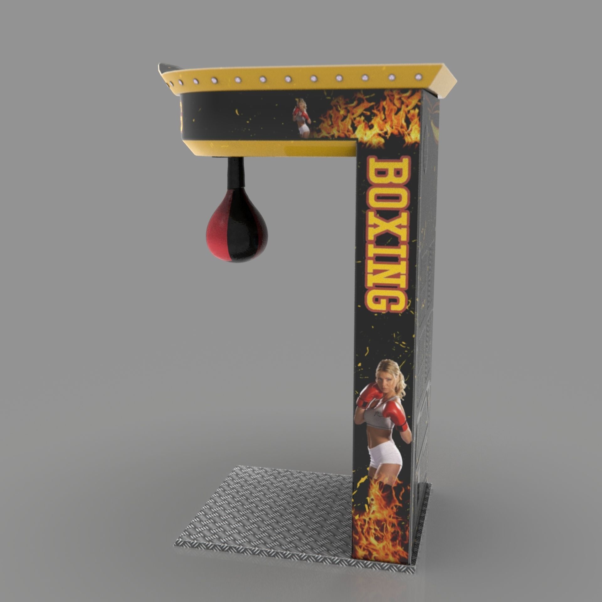 BOXER ARCADE MACHINE 3D model_18