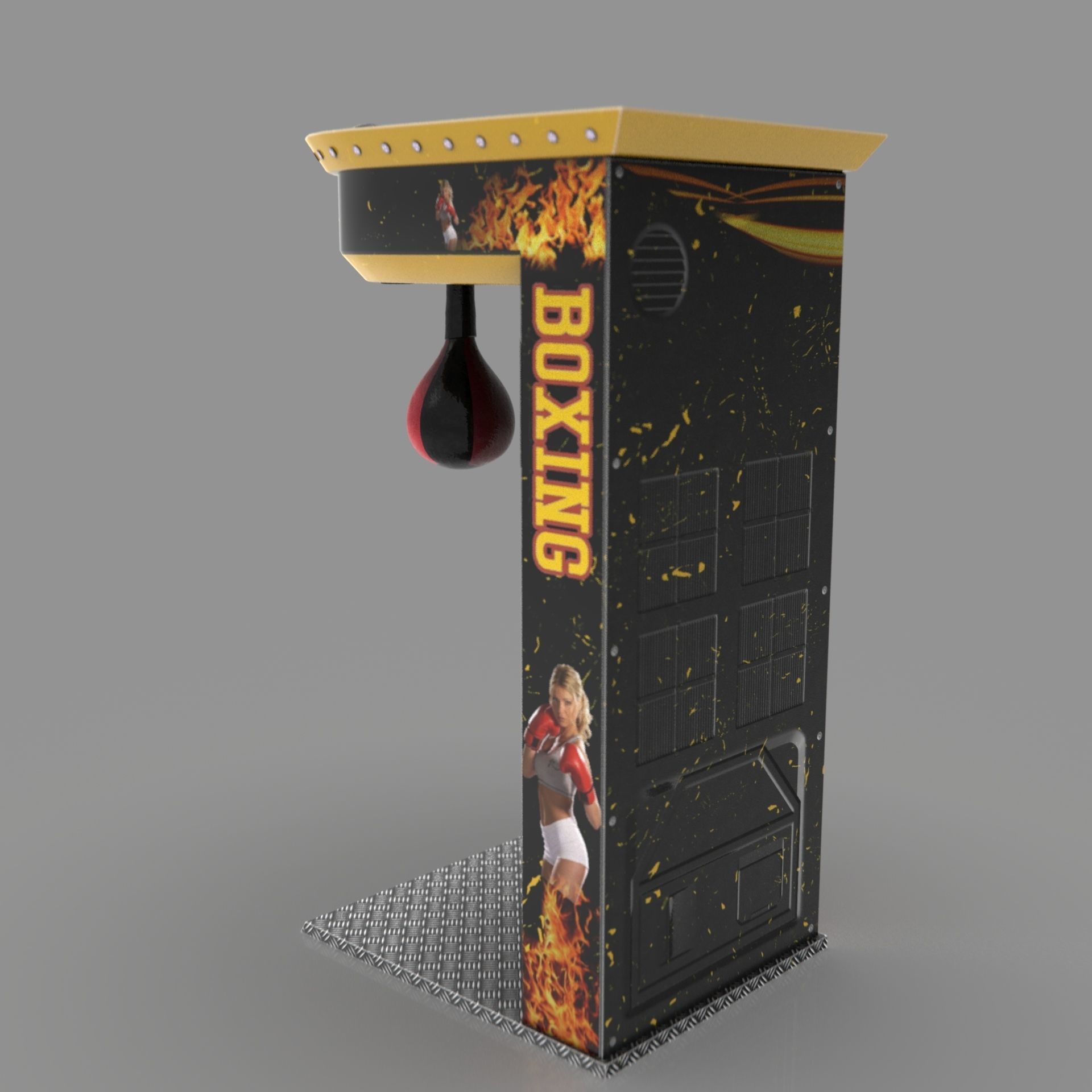 BOXER ARCADE MACHINE 3D model_13