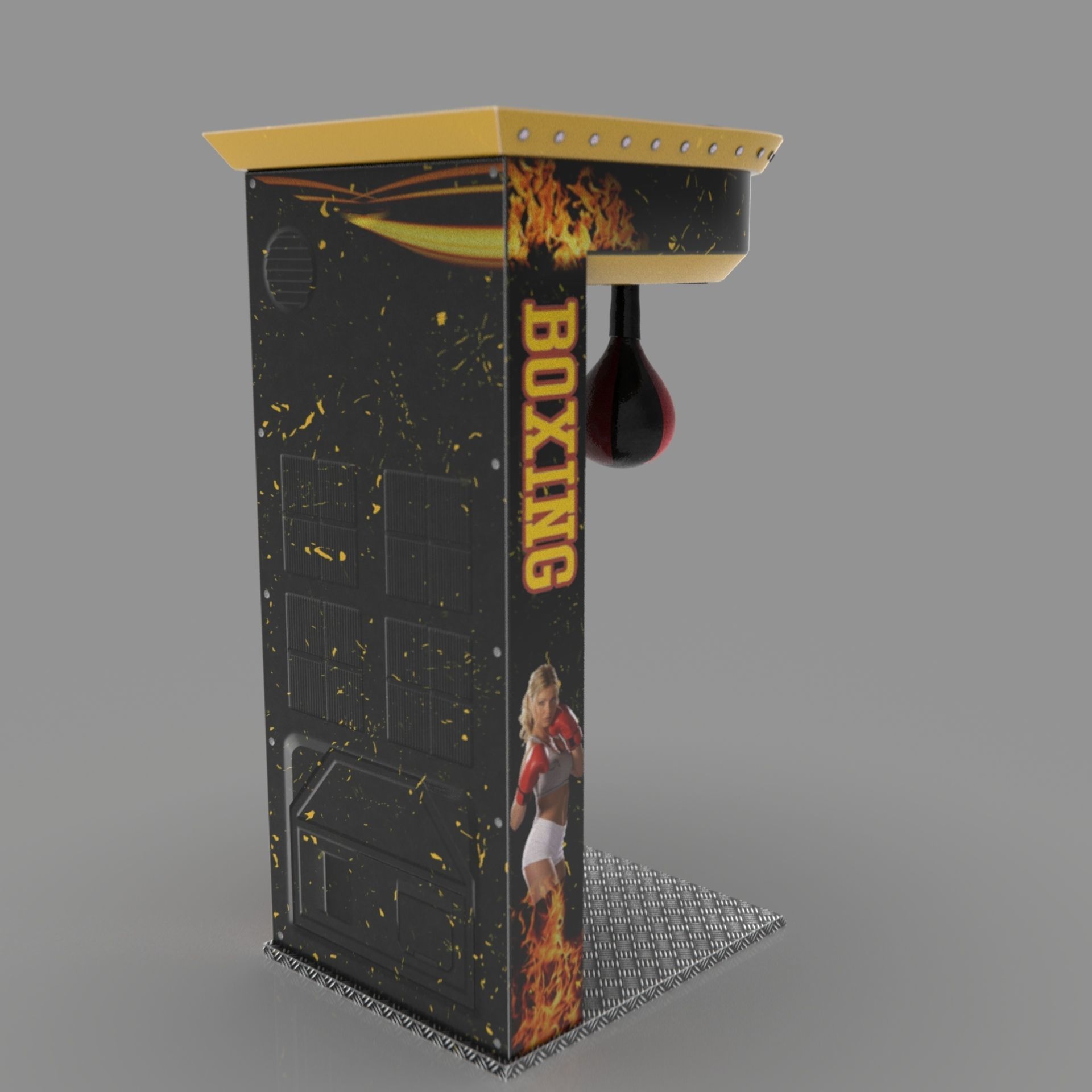 BOXER ARCADE MACHINE 3D model_19